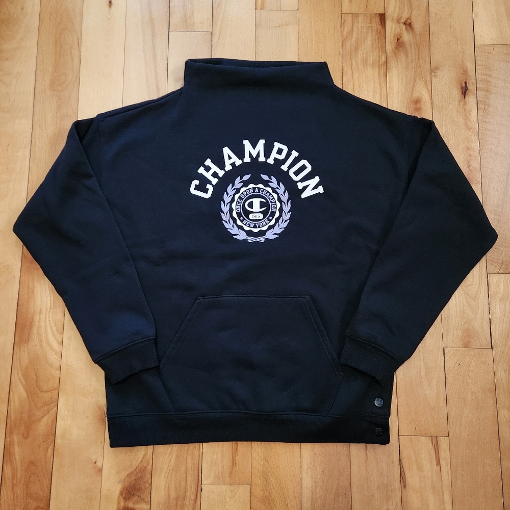 Champion Eco Fleece Campus Funnel Neck Sweatshirt - S